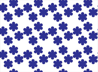 Print blue flower pattern, floral design