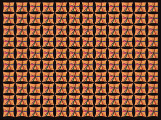 seamless pattern with brown flower, wallpaper design