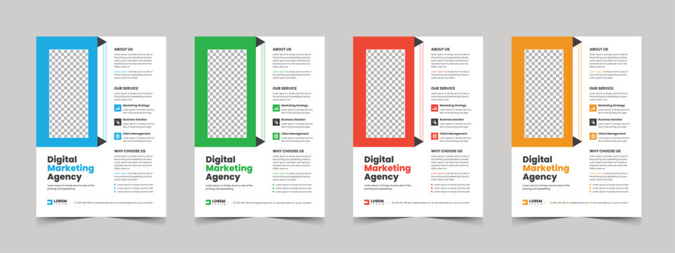 Corporate flyer template design for a business proposal, Modern, advertisement, marketing, promotion