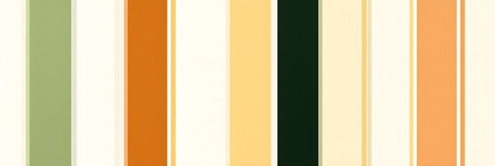 Fototapeta premium Stylish and versatile stripes in gold, green, cream, and orange for modern projects. Perfect for banners, brochures, websites, and invitations