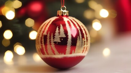 Obraz premium Christmas tree ball
