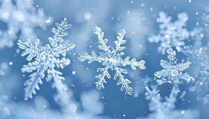 snowflake on the snow