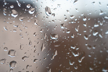 raindrops on the window
