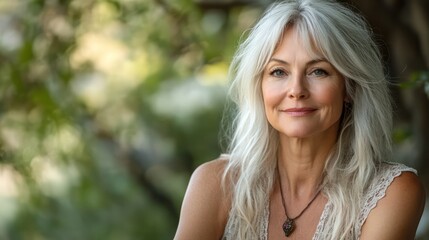 Naklejka premium Influencers over 50 redefine aging with vibrant content centered on wellness, fitness, and positivity. 