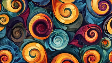 Fototapeta premium spiral pattern wallpaper