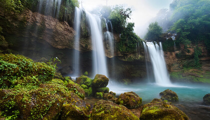 Obraz premium Floating Waterfalls