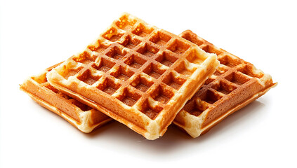 Waffles isolated on a white background