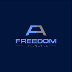 Freedom ff typography logo design vector best royalty free image editable 