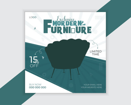Modern Product advertisement social media post design vector template