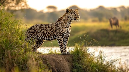 A sustainable wildlife tour where travelers observe animals without disturbing their habitat