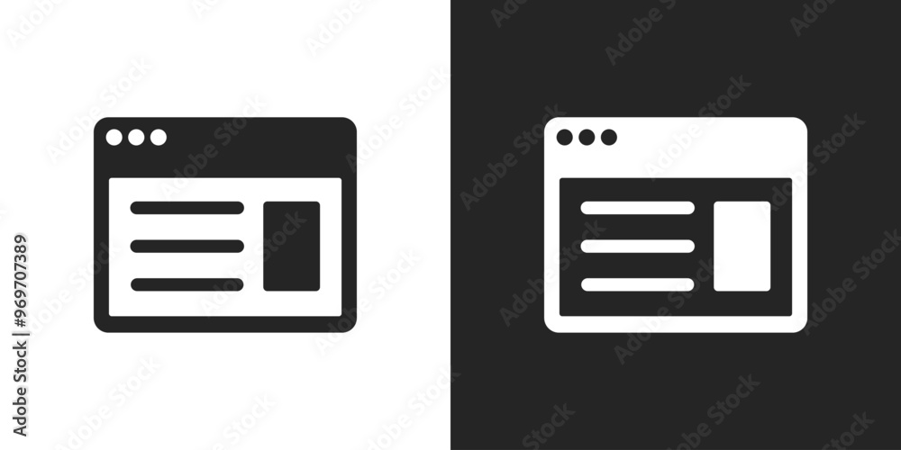 Wall mural website ui interface sign icon vector design