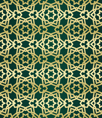Obraz premium Islamic background with traditional style arabic. Seamless pattern for card, background, fabric or abstract design. Muslim ornament.