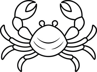 crab cartoon isolated on white