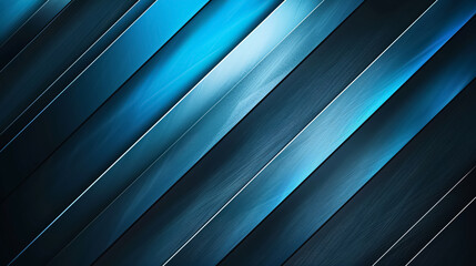 Obraz premium Abstract blue and black light pattern with gradient, floor, and wall metal texture, soft tech diagonal background, black, dark, clean, and modern.