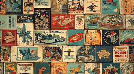 Vintage poster wallpaper