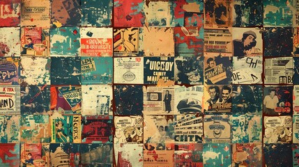 Vintage poster wallpaper