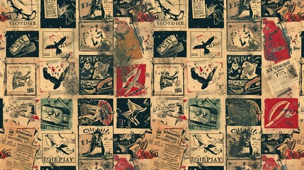 Vintage poster wallpaper