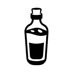 Juice Bottle Silhouette Icon - Transparent Clipart 