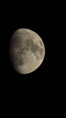 the moon in the night