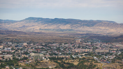 View of the Stepanakert, the biggest town in Nagorno-Karabakh.