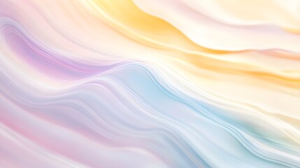 Obraz premium A soft, swirling pattern of pastel colors creating an abstract landscape, with ample copy space for text overlay
