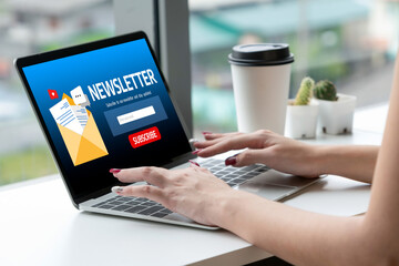 newsletter signup page on computer for customer to subscribe snugly newsletter update information to subscriber