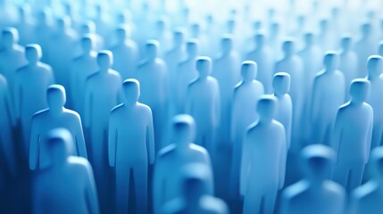 Abstract Representation of a Crowd of People