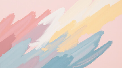 bunte Pinselstriche auf Pastell Hintergrund