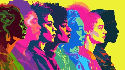 Vibrant Illustration of Iconic LGBTQ+ Activists in Modern Art Style - Tribute to Historical Impact