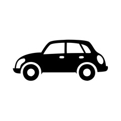 Car Silhouette Icon - Transparent Background Clipart 