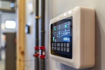 Modern Digital Control Panel for Energy Management and Climate Control in Renovated Home