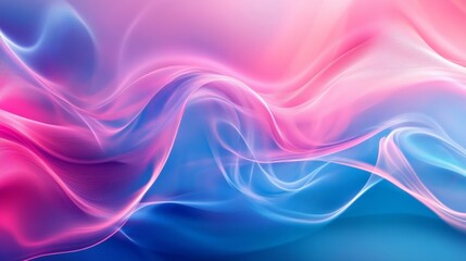 Colorful abstract wave of pink and blue light