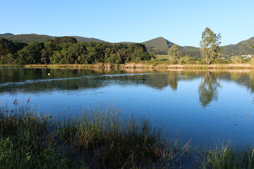 Mundakako Itsasadarra River in Urdaibai Reserve, Basque Country, Spain