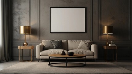 interior of a room with a sofa