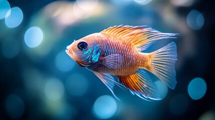Fototapeta premium Vibrant Tropical Fish in an Aquarium