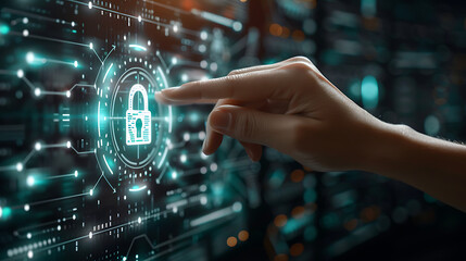 Cyber Security Alert: Shielding Against Hackers [created with generative AI technology]