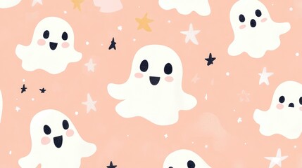Happy Ghost Pattern.