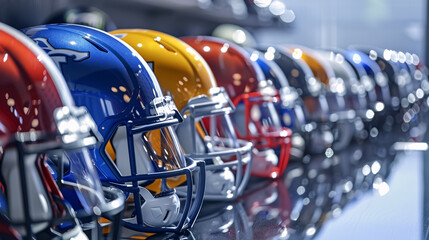 american football helmets