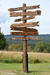 Signpost at Princely Plains