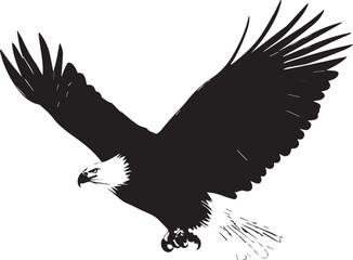 eagle flying silhouette