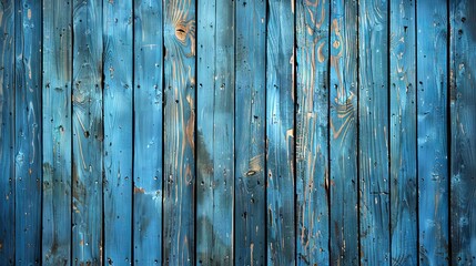 Blue wood plank texture background. Vintage blue wooden board wall have cracking hardwoods 