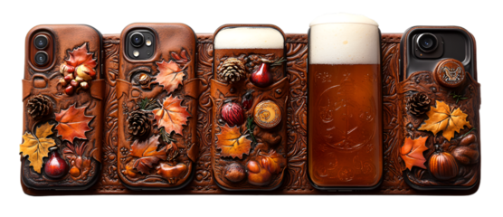 a phone case with a glass of beer. 