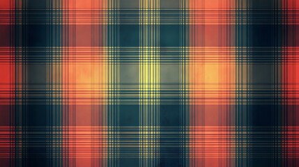 Colorful plaid pattern fabric designed for autumn fashion and decor