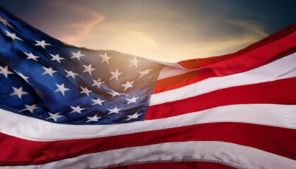 Representation of the American Flag for US National Loyalty Day Celebration