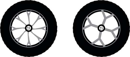 Tyre Vector . Race tyre vector .