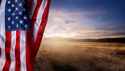 Representation of the American Flag for US National Loyalty Day Celebration