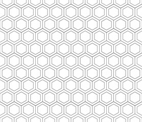 Seamless geometric honeycomb pattern.  The hexagonal texture of the cells