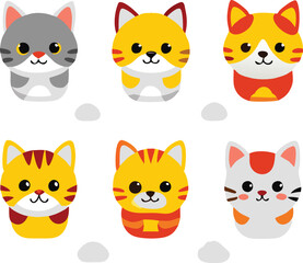 Adorable Cat Stickers A Collection of Cute and Playful Designs