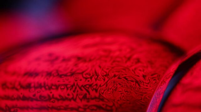 Red liquid, fluid movement, plasma,, dark horror background, geometric background, liquid structure, scary atmosphere