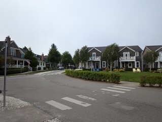 street in the village of the country